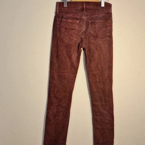 Joe's Jeans straight narrow Jeans Mahogany  distressed wash SZ 28 - Picture 3 of 9